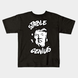 Stable Genius Trump Punk Rock Kids T-Shirt